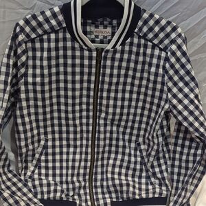 Merona Black and White Checkered Jacket